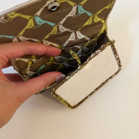 Vera Bradley Vintage Floral Brown Wallet - Picture 4 of 7